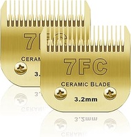 BESTBOMG 2 Pack 7FC Replacement Dog Grooming Blade Compatible with Heiniger/Moser Max45/Andis/Oster