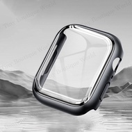 Ốp + Mặt Kính Đồng Hồ Chống Nước Kiểu Cong Cho Apple Watch Series 8 7 45Mm 41Mm Ốp Bảo Vệ Toàn Bộ Bằ
