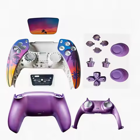 For PS5 Controller Shell For GTA Style DualSense Controller Matte Replacement Shell Faceplate Cover 