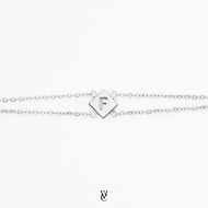 Valichain - Alphabet Bracelet (White Gold)