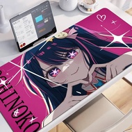 Oshi No Ko Hoshino Ai Speed Locking Edge Large XXL Computer Mouse Pad Gamer Desk Mat Mousepad Keyboa