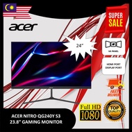 ACER NITRO QG240Y S3 23.8" 180HZ VA FHD GAMING MONITOR