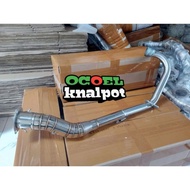 BIG elbow Pipe Exhaust Raider Carb 150 / Raider Fi 150 For Canister 51mm