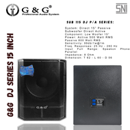 Digital Sound System  Subwoofer G&amp;G DJ Series Subwoofer 15 Inch-18 Inch Original Sound System Subwoofer