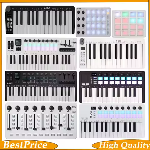 M-VAVE Keyboard MIDI Controller MIDI Keyboard Piano SMC-MIXER/SMK-25 II /SMK-25 /SMK-25 MINI /SMK-37