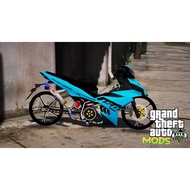 GTA V Mod Yamaha Y15 V2 Blue (ADD ON/FIVEM Ready/PC ONLY)