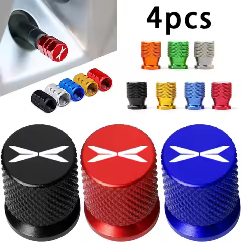 4PCS Colorful Car Accessories Car Tire Valve Cap For Xpeng N5 P5 P7 P7i X9 M03 460 G3 G3i G6 G9 G9X