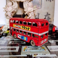 Tin Toys Bus Double Decker 1960s. Vintage Toy Collection