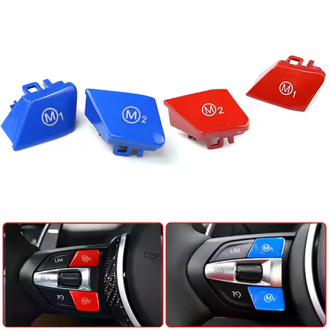 Car Steering Wheel M1 M2 Mode Button Fit For BMW F30 F34 M3 M4 M5 M6 X5M X6M F10 F15 F16 F36 M Sport