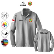 Arials Polo shirt Baju Kaos Kerah Lengan Panjang PPNI Persatuan Perawat Nasional Indonesia