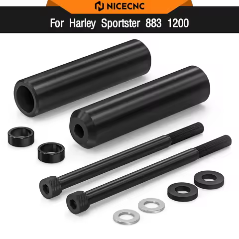 For Harley Sportster 883 Low XL883L 2005-2009 6.5" Upper Shock Mount Frame Sliders Sportster1200 XL1