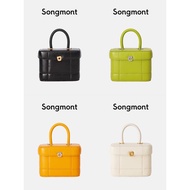 Songmont medium chocolate series box bag Wonton lock designer portable bucket bag