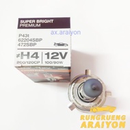 H4 Bulb 12V 100/90W Osram Genuine 1 MADE IN GERMANY H4 Headlight