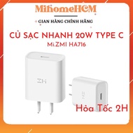Củ sạc nhanh Mi.ZMI HA716 Type C 20W PD3.0 chuyên cho Iphone - BH 1 tháng