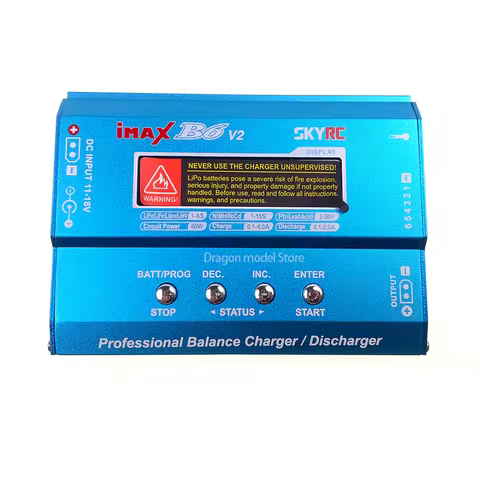 SKYRC IMAX B6 V2 6A 60W Balance Charger Discharger For NiMH NiCD LiHV NiCd Li-ion Battery Charger fo