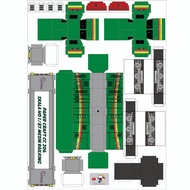 GRIYADEFARA PAPERCRAFT LOKOMOTIF CC 206 CC206 SKALA HO 1/87 1:87 SKALA 87 MESIN RAILKING PAPERCRAFT 