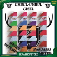 MERAH Red and White and Colorful Flags 2,7 Meters