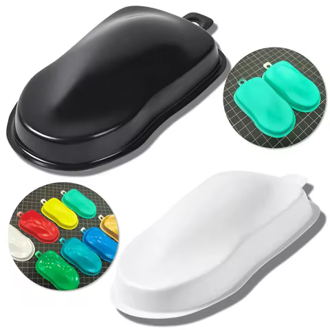 OPHIR 30pcs Plastic Speed Shape Color Display Model 5x9cm Plastic Model Car Color Paint Testing Blac