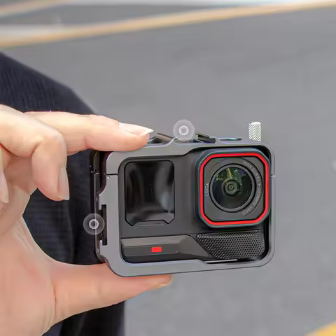 Aluminum Frame Cage W/ Cold Shoe Camera Frame Case Camera Cage for Insta360 Ace Pro 2 for Insta360 A