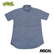 Kemeja Slim Fit Kasual Kerja Ouval Research Rsch Sch Lengan