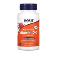 Now foods Vitamin D-3, High Potency, 1,000 IU, 360 Softgels