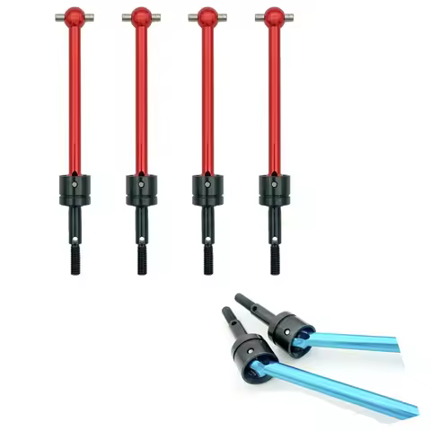 4 Pcs Hardless Steel Universal Drive Shaft CVD (64mm) for Tamiya DT03 TT02B TT-02B RC Car Upgrade Pa