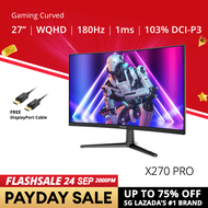 PRISM+ X270 PRO 27 180Hz 1ms 1500R Curved WQHD Adaptive Sync Ready Gaming Monitor [2560 x 1440]