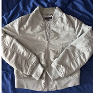 (Bomber Jacket) Street Jacket Uniqlo Korean Style Beige Cream MA-1
