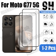 1-2 Pcs Moto G77 Tempered Glass Screen Protector For Motorola G Max G06 G56 G75 G35 G15 4G 5G 9D Gla