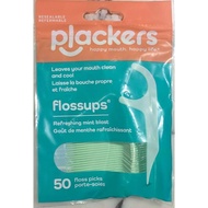 Plackers Flossers Flossups Dental Floss Picks – 50 Count