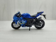 全新盒裝1:18~鈴木GSX-R1000 藍色 合金塑膠摩托車 玩具 收藏 兒童 禮物 重機