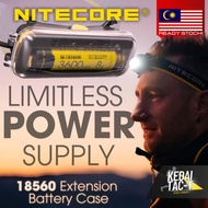 NITECORE 18650 Extension Battery Case - for NITECORE Headlamps - ORIGINAL - Ready Stock in MALAYSIA from KEDAI TAC-T