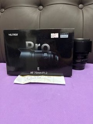 完美無瑕 全套有盒 香港行貨有保養 2026-7 Viltrox AF 75 75mm F1.2 Sony FE E  Mount 