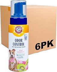 Arm & Hammer for Pets Odor Control Pet No-Rinse Foam with Baking Soda, Kiwi Blossom Scent, Odor Elim