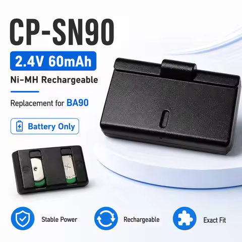 CP-SN90 BA90 2.4V 60mAh Ni-MH Battery for Sennheiser SET100 SET180 H100 H200 Assistive Listening Sys