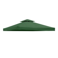 3X3 (M) Kanopi Gazebo Atas Bumbung Perlindungan Penggantian Ganti Bahagian kanopi Gazebo Penggantian Atas Penutup Kalis Air-Luar Kanopi Gazebo Cover - Double Tier UV30 Perlindungan untuk Kanopi taman Patio Yard Khemah