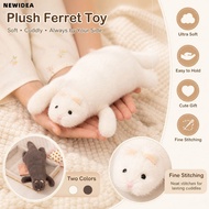 NEWIDEA Ferret Plush Pillow, Soft Plush Fluffy Texture Stuffed Ferret Toy,  Cute Expression Dense St
