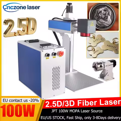 3D Relief Laser Marking Machine 2.5D 60W 100W JPT MOPA Fiber Laser 3D Relief Marking G3 Pro Galvo He