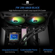 Thermalright FROZEN WARFRAME 280 ARGB BLACK&WHITE CPU LIQUID COOLER 2.4-inch DIY LCD Screen TL-C14C-