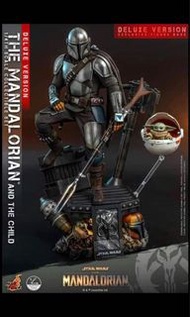 可取現貨 hot toys mandalorian & child set deluxe 1/4 QS017