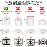 Replacement Filter for Shark NV752, NV751, NV750, NV650, NV651, NV652, NV765, NV831, NV835, AX950, A