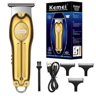 Kemei KM-679 Electric Hair Trimmer USB Charging Men Hair Clipper Cordless 0mm Hair Trimmer Beard Pro