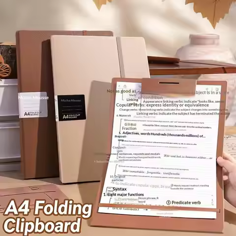 New New Foldable Folders A4 To A5 Folder A4 Folding Board Student Test Paper Storage Folder Organize