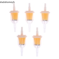 DD 5Pcs Inline Gas/Fuel Filter 6MM-8MM 1/4" For Lawn Mower Small Engine Auto Motorcycle Oil Filt MY