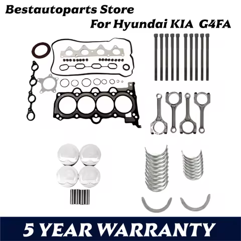 G4FA Engine Overhaul Rebuild Kit Piston Gasket Conrod Bolts For Hyundai Kia 1.4L