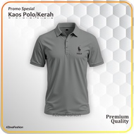 Zee Zee Zee | Logo Collar T-Shirt BlackPOLO, Short Sleeve, Men's Wanita