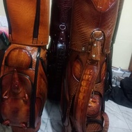 Tas Golf Kulit Buaya Asli Merauke