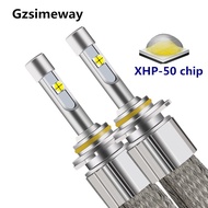 2X H4 LED for car light H3 H4 H7 H1 9005 9006 9012 headlight bulbs D2S XHP50 104W 12000LM 4300K u200