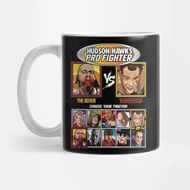 Glass Mug | Hampers | Gift | Hudson Hawks Pro Fighter Bruce Willis VS Bruce