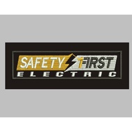 HP-R30 PATCH LOGO SAFETY FIRST ELECTRIC EMBROIDERY ACCESSORIES BET/ EMBLEM